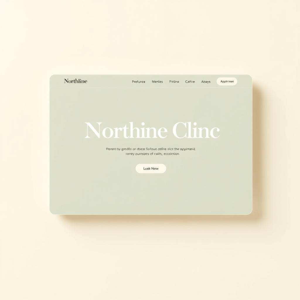 Northline Clinic website example cover